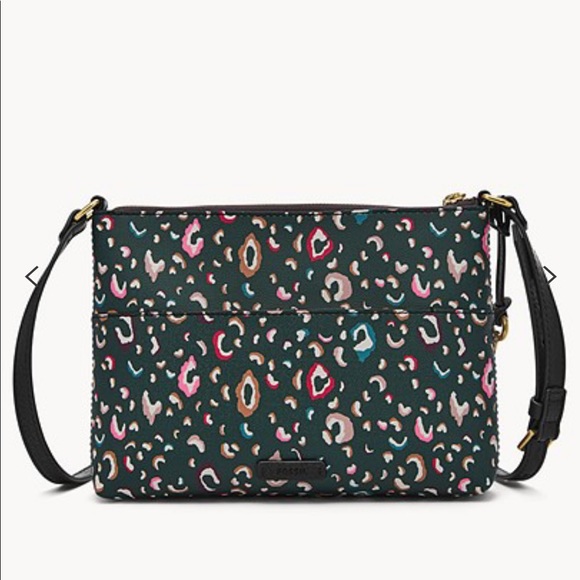 Fossil Fiona EW Crossbody Green Multi Bag - Picture 3 of 10